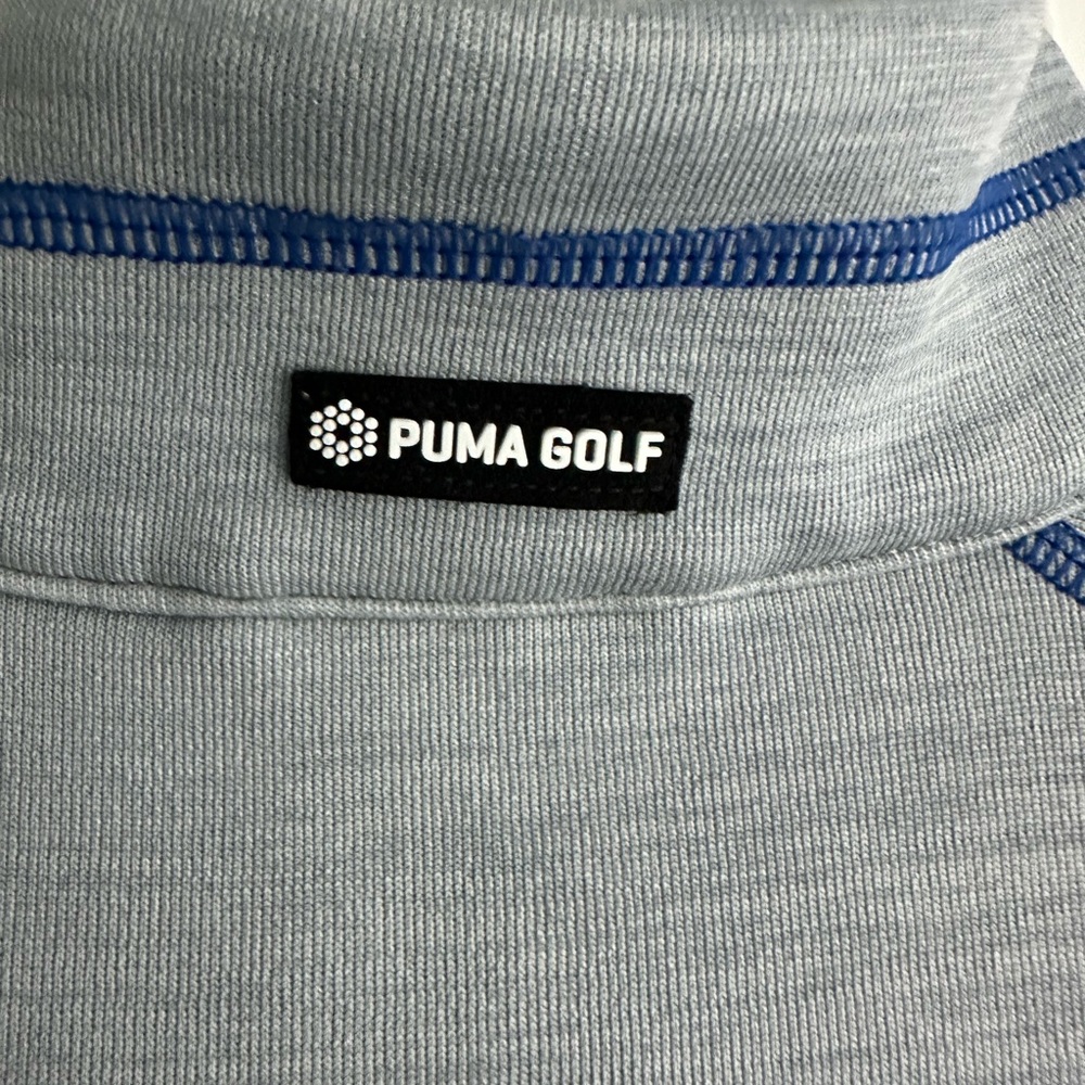 Puma Men's Gray Quarter-Zip Sweater - Picture 5 of 5